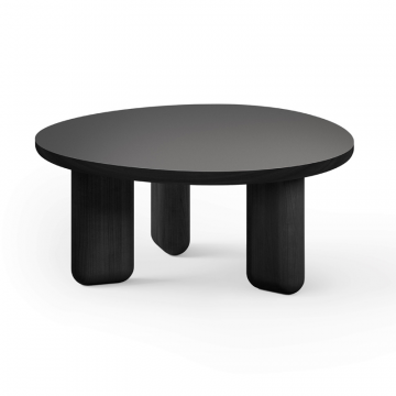 Стол журнальный Crooked темно-серого цвета низкий