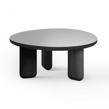 Стол журнальный Crooked серого цвета низкий