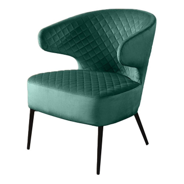 Кресло Richard ромб, бархат зелёный 19