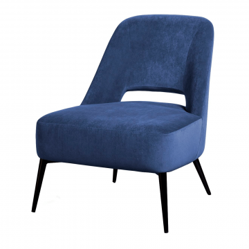 Кресло Dante, бархат синий 29