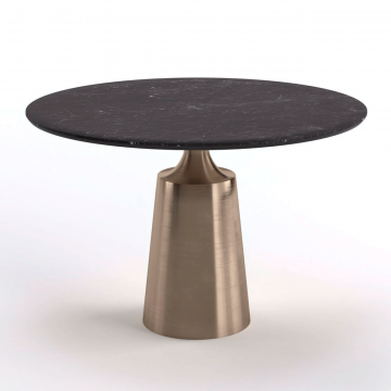 Стол круглый Yoda 100, керамика черная