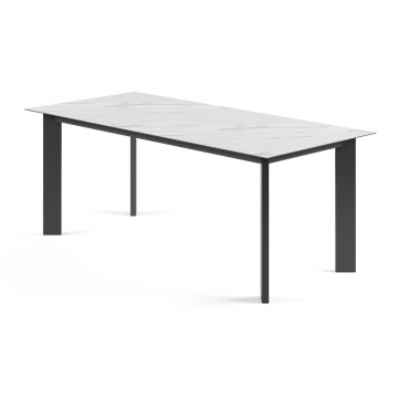 Стол раскладной Track (160+50), керамика белая