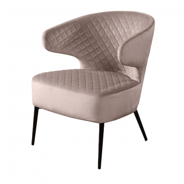 Кресло Richard ромб, бархат пепельно-бежевый 25