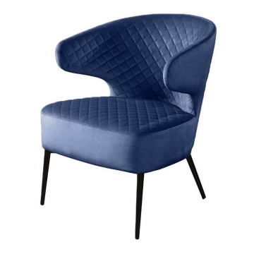 Кресло Richard ромб, бархат синий 29