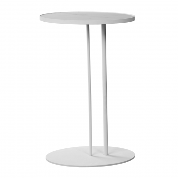 Журнальный столик Stone овальный 015, белый