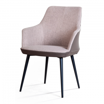 Стул с подлокотниками Frank, рогожка комби бежевый