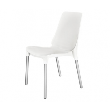 Стул SHT-S75 Белый/хром лак (цинк)
