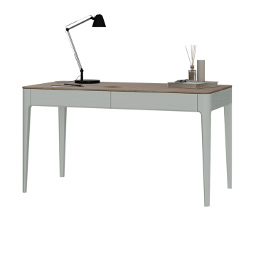 Стол письменный Type oak 140*70 см (беленый дуб, белый)