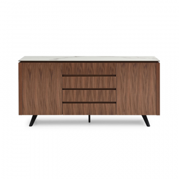 Буфет Nottingham, белая керамика/орех