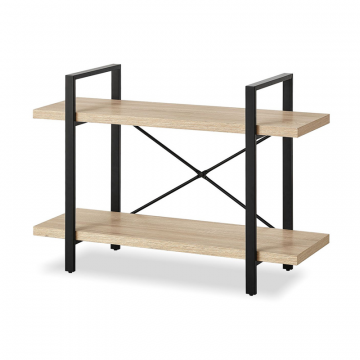 Стеллаж Abigail, дуб/черный