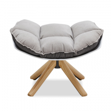 Оттоманка в стиле Husk, серый