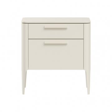 Тумба прикроватная Type 2 ящика ширина 60 см (молочный)
