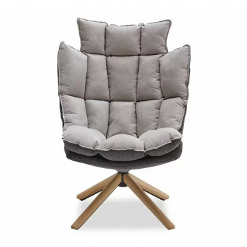 Кресло в стиле Husk, серый