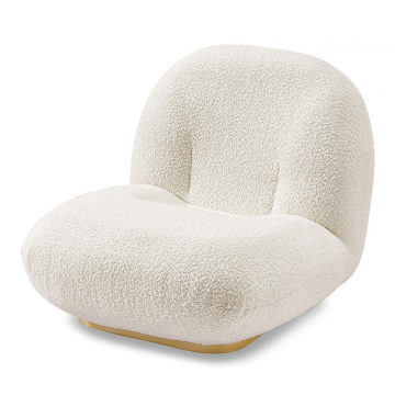 Кресло Cloud, слоновая кость/золото