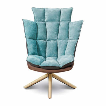 Кресло в стиле Husk, бирюзовый