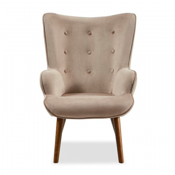 Кресло Hygge, бежевый/орех