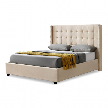 Кровать с подъемным механизмом Vivien 160x200, бежевый