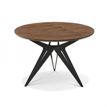 Стол журнальный Elegance (70), орех/черный