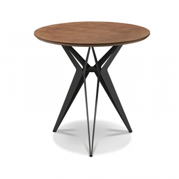 Стол журнальный Elegance (60), орех/черный