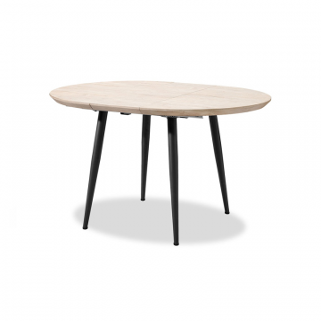 Стол раскладной Leticia 100-130, дуб/черный