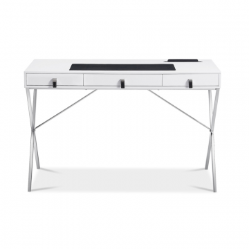 Стол письменный Christopher, белый/хром