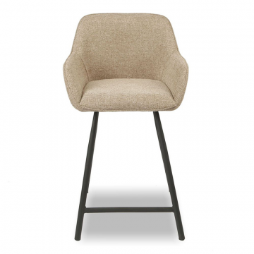 Стул полубарный Edwin, светло-коричневый/черный