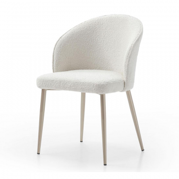 Стул Ornella, белый тедди/шампань