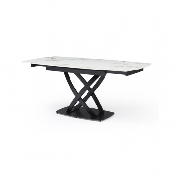 Стол раскладной Lorenzo 120-180, белая керамика