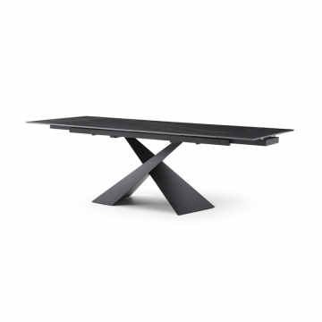 Стол раскладной Savoy 160-220, черная керамика