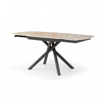 Стол раскладной Salerno 120-180, серая керамика