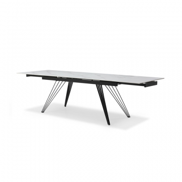 Стол раскладной Parma 180-280, керамика каррарский мрамор