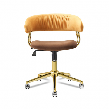 Кресло Oscar, темно-желтый/коричневый/золото