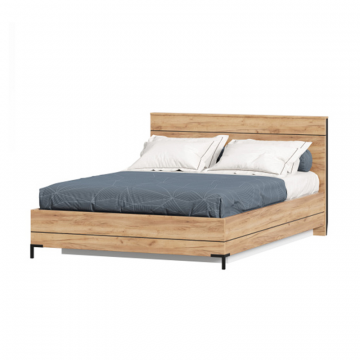 Норд Кровать полутороспальная 1400 с подъемным механизмом (Дуб Золотой)