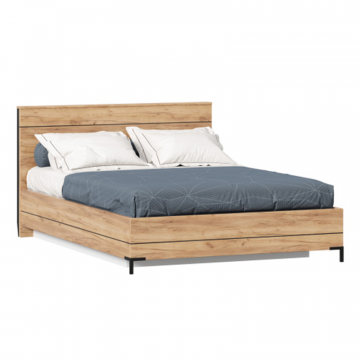 Норд Кровать полутороспальная 1400 с подъемным механизмом (Дуб Золотой)