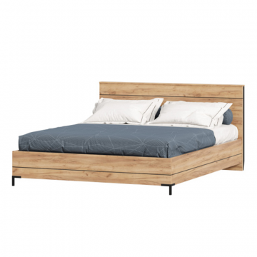 Норд Кровать двуспальная 1600 (Дуб Золотой)