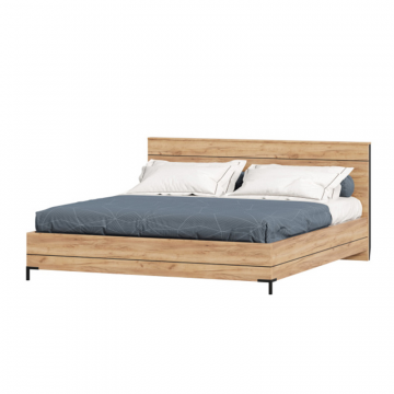 Норд Кровать двуспальная 1800 (Дуб Золотой)