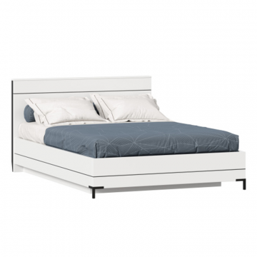 Норд Кровать полутороспальная 1400 с подъемным механизмом (Белый/Черный)