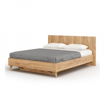 Марта-2 Кровать двуспальная 1600 с кроватным основанием (Дуб золотой)