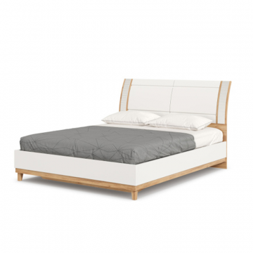 Бари Кровать двуспальная 1600 (Дуб Золотой/Белый)