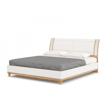 Бари Кровать двуспальная 1800 с подъёмным механизмом (Дуб Золотой/Белый)