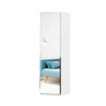 Норд Шкаф одностворчатый с зеркалом (Белый)