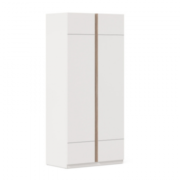 Лайт Шкаф двухстворчатый (Белый)