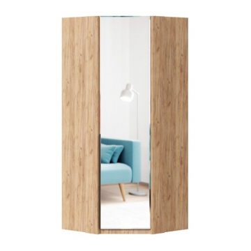 Норд Шкаф угловой с зеркалом (Дуб Золотой)