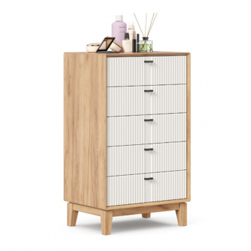 Бари Тумба высокая (Дуб Золотой/Белый)