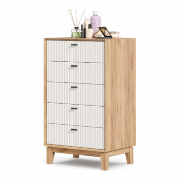 Бари Тумба высокая (Дуб Золотой/Белый)