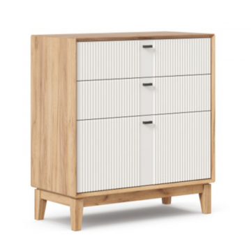 Бари Комод (Дуб Золотой/Белый)