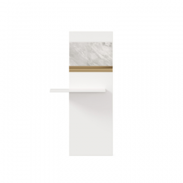 СГ Айла Щит декоративный с полкой (Белый/Статуарио), исполнение 1