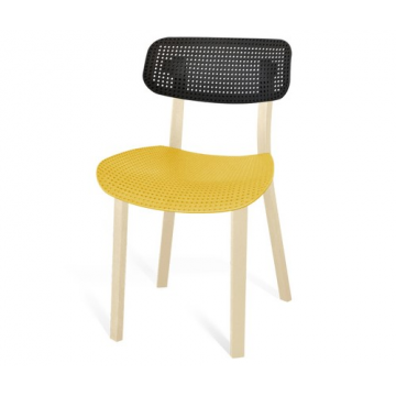Стул SHT-S85 Черный/желтый/бежевый