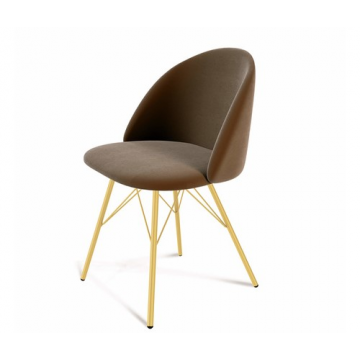 Стул SHT-ST35/S37 Кофейный ликер/золото