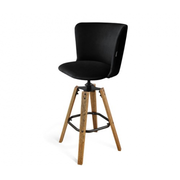 Стул барный SHT-ST36/S93 Ночное затмение/браш.коричневый/черный